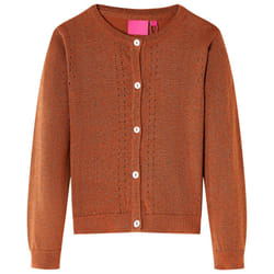 Kids' Cardigan Long Sleeve Coats Toddler Children Kids Knit Sweater Knitted - cognac, 116