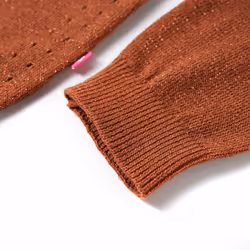 Kids' Cardigan Long Sleeve Coats Toddler Children Kids Knit Sweater Knitted - cognac, 128