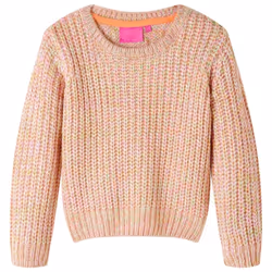 Kids' Sweater Children Toddler Pullover Sweatshirt Knitwear Knitted Soft Pink - 128