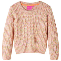 Kids' Sweater Children Toddler Pullover Sweatshirt Knitwear Knitted Soft Pink - 128