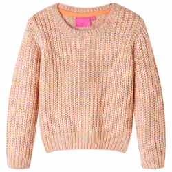 Kids' Sweater Children Toddler Pullover Sweatshirt Knitwear Knitted Soft Pink - 140