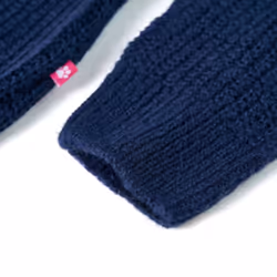 Kids' Sweater Children Toddler Pullover Kids' Sweatshirt Knitwear Knitted Navy - 128