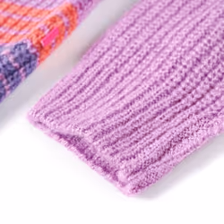 Kids' Sweater Children Sweatshirt Knitwear Stripes Knitted Lilac and Pink - 104