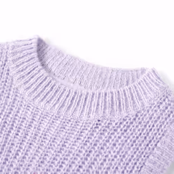 Kids' Sweater Children Vest Sleeveless Sweater Tank Top Knitted Light Lilac - 116 - Additional view 2