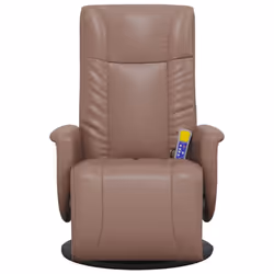 vidaXL Massage Recliner Chair with Footrest Sofa Chair Armchair Faux Leather - brown