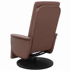 vidaXL Massage Recliner Chair with Footrest Sofa Chair Armchair Faux Leather - brown - Additional view 5