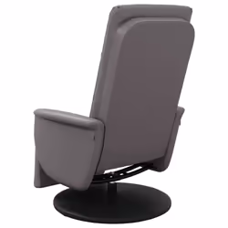 vidaXL Massage Recliner Chair with Footrest Sofa Chair Armchair Faux Leather - grey - Additional view 5