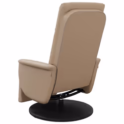 vidaXL Massage Recliner Chair with Footrest Sofa Chair Armchair Faux Leather - cappuccino - Additional view 5