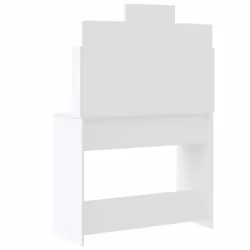 vidaXL Dressing Table Makeup Vanity Desk Cosmetic Table with LED Lights Black - white - Additional view 6