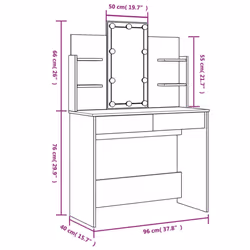 VidaXL 837897 bedroom vanity/vanity set - Additional view 2