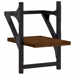 VidaXL 836232 shelve Wood, Metal Brown, Wood - Additional view 4