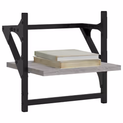 VidaXL 836241 shelve Wood, Metal Grey