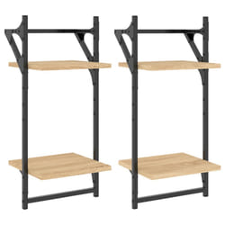 VidaXL 836254 shelve Wood, Metal Wood