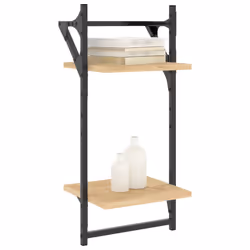 VidaXL 836254 shelve Wood, Metal Wood