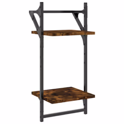 VidaXL 836255 shelve Wood, Metal Oak, Brown - Additional view 4