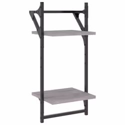 VidaXL 836256 shelve Wood, Metal Grey - Additional view 4