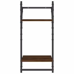 VidaXL 836257 shelve Wood, Metal Brown, Wood - Additional view 5