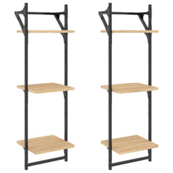 VidaXL 836259 shelve Wood, Metal Wood