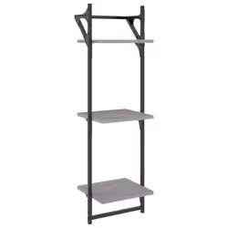 VidaXL 836261 shelve Wood, Metal Grey - Additional view 4
