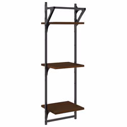 VidaXL 836262 shelve Wood, Metal Brown, Wood - Additional view 7