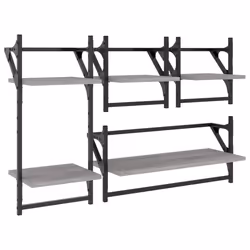 VidaXL 836266, Wood, Metal, Grey, 1 pc(s)