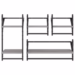 VidaXL 836266 shelve Wood, Metal Grey - Additional view 4