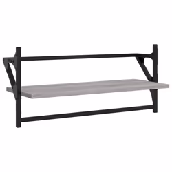 VidaXL 836266 shelve Wood, Metal Grey - Additional view 5