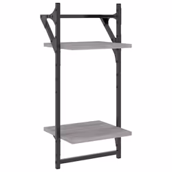 VidaXL 836266 shelve Wood, Metal Grey - Additional view 7