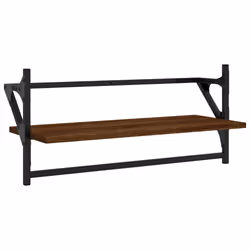 VidaXL 836267 shelve Wood, Metal Brown, Wood - Additional view 5