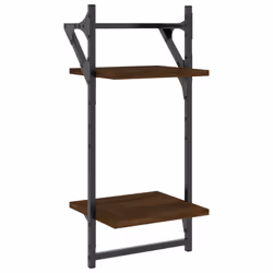 VidaXL 836267 shelve Wood, Metal Brown, Wood - Additional view 7