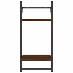 VidaXL 836267 shelve Wood, Metal Brown, Wood - Additional view 8