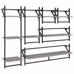VidaXL 836271, Wood, Metal, Grey, 1 pc(s)