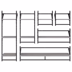 VidaXL 836271 shelve Wood, Metal Grey - Additional view 4