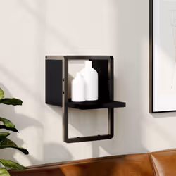 VidaXL 836273 shelve Wood, Metal Black