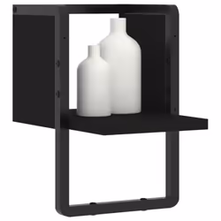 VidaXL 836273 shelve Wood, Metal Black
