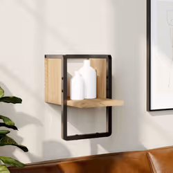 VidaXL 836274 shelve Wood, Metal Wood