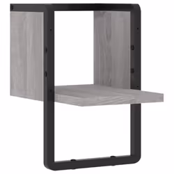 VidaXL 836276, Wood, Metal, Grey, 200 mm, 250 mm, 300 mm, 1 pc(s)