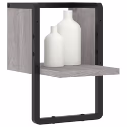 VidaXL 836276 shelve Wood, Metal Grey