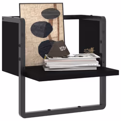 VidaXL 836278 shelve Wood, Metal Black