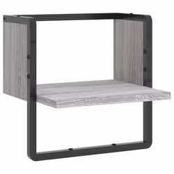 VidaXL 836286, Wood, Metal, Grey, 400 mm, 250 mm, 300 mm, 1 pc(s)