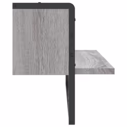 vidaXL Wall Shelf with Bar Floating Shelf Wall Mounted Shelf Display Wall Rack - grey sonoma, 65 x 25 x 30 cm - Additional view 4