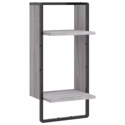 VidaXL 836301, Wood, Metal, Grey, 300 mm, 250 mm, 650 mm, 1 pc(s)