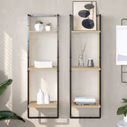VidaXL 836304 shelve Metal, Wood Oak - Additional view 2