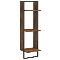 VidaXL 836305 shelve Wood, Metal Oak, Brown