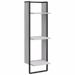 VidaXL 836306, Wood, Metal, Grey, 300 mm, 250 mm, 1000 mm, 1 pc(s)
