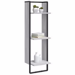 VidaXL 836306 shelve Wood, Metal Grey