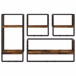 VidaXL 836310 shelve Wood, Metal Oak, Brown - Additional view 4