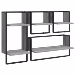 VidaXL 836311, Wood, Metal, Grey, 1 pc(s)