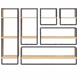 VidaXL 836314 shelve Wood, Metal Wood - Additional view 4