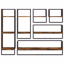 VidaXL 836315 shelve Wood, Metal Oak, Brown - Additional view 4